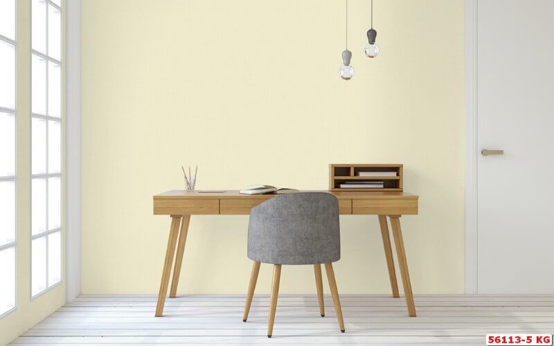 Biến hóa không gian đa dạng hơn với hình ảnh giấy dán tường màu vàng sang trọng này